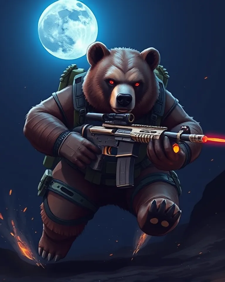 Portrait of Tactical Bear