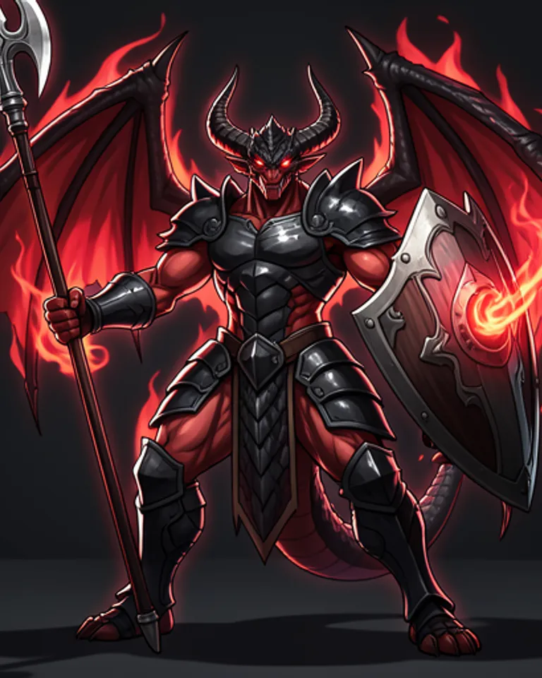 Portrait of Crimson Dragonkin
