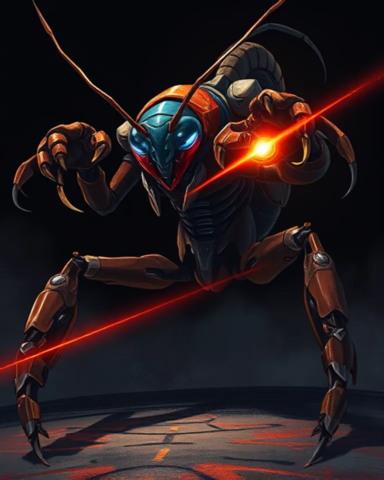 Portrait of laser bug