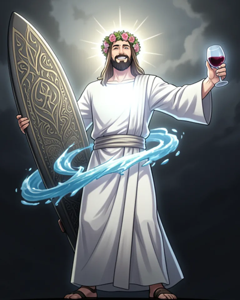 Portrait of Jesus on Vacation