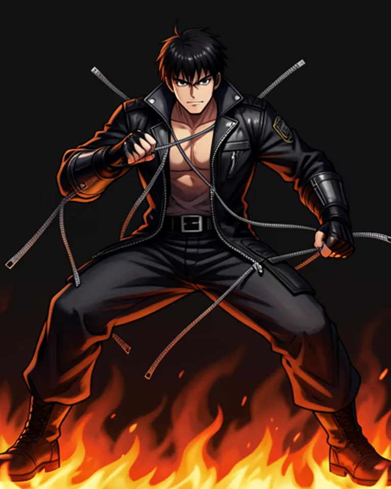 Portrait of Zipper Man