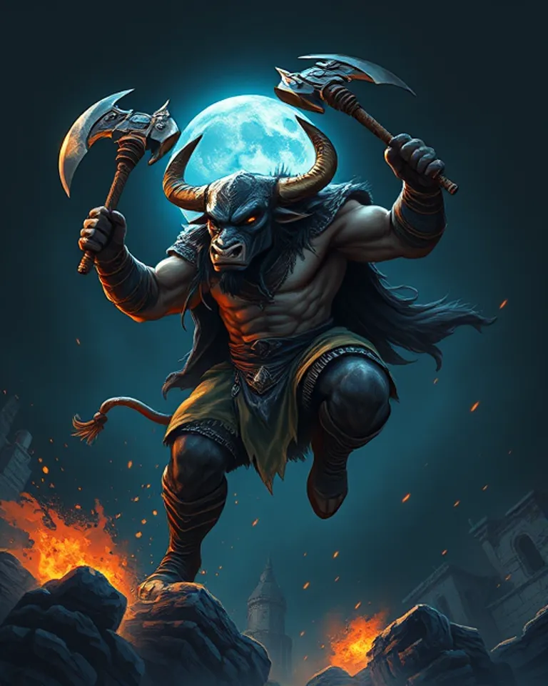 Portrait of Dholarak the savage