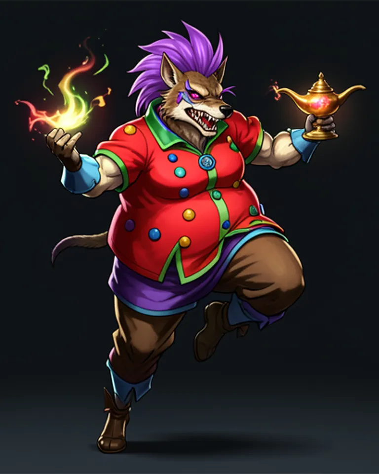 Portrait of Luna the Bouncing Jester