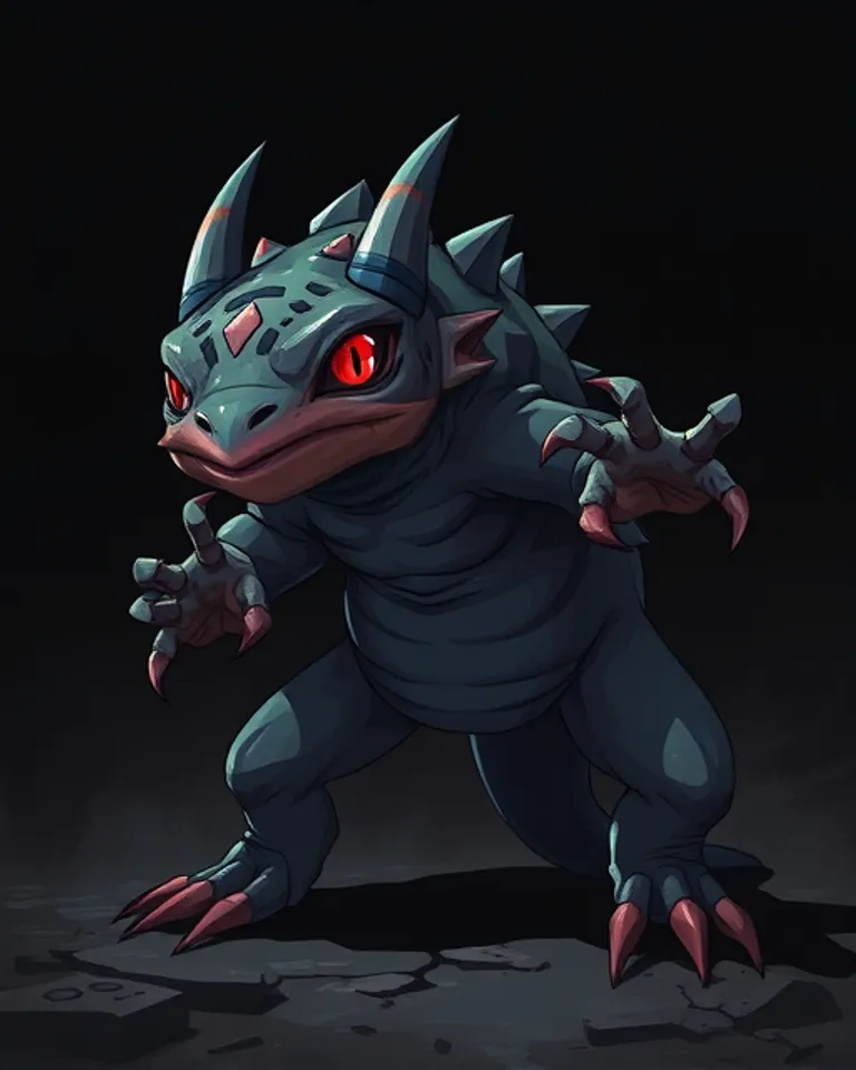 Portrait of Evil Axolotl