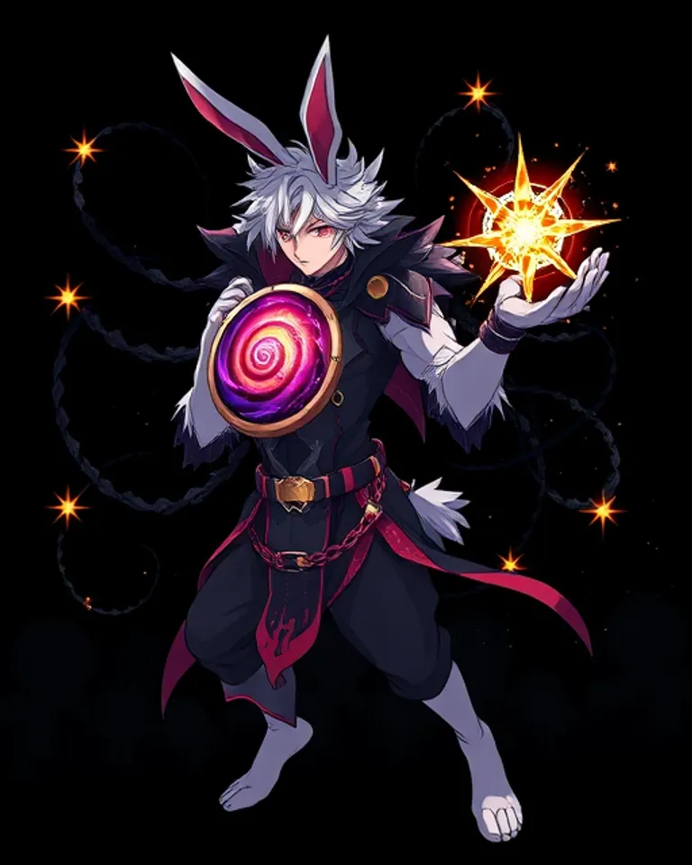 Portrait of SilverHair the Magic Rabbit