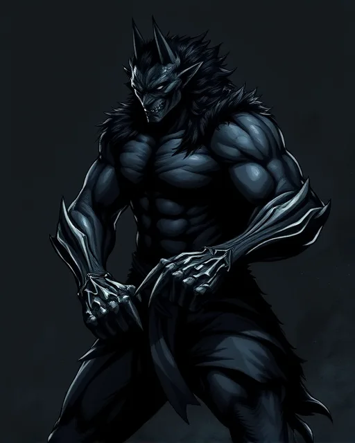 Portrait of Shadow Werewolf