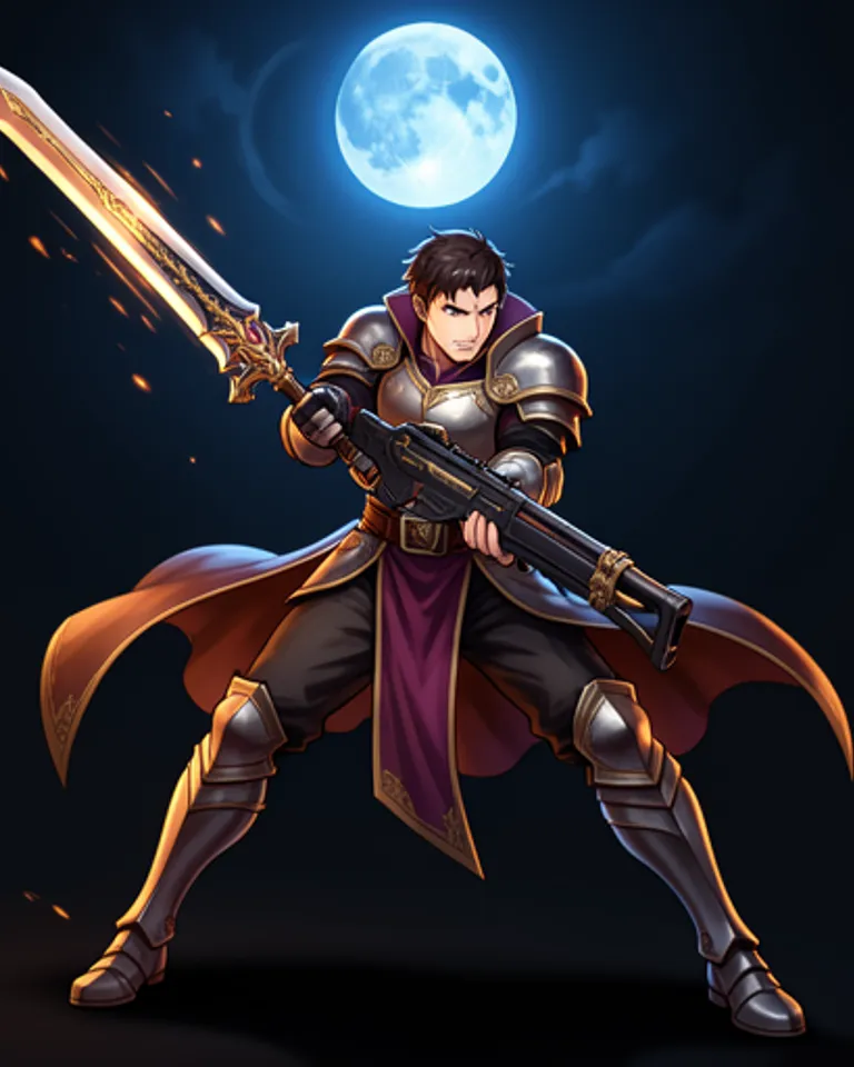 Portrait of Sword Saint Michael
