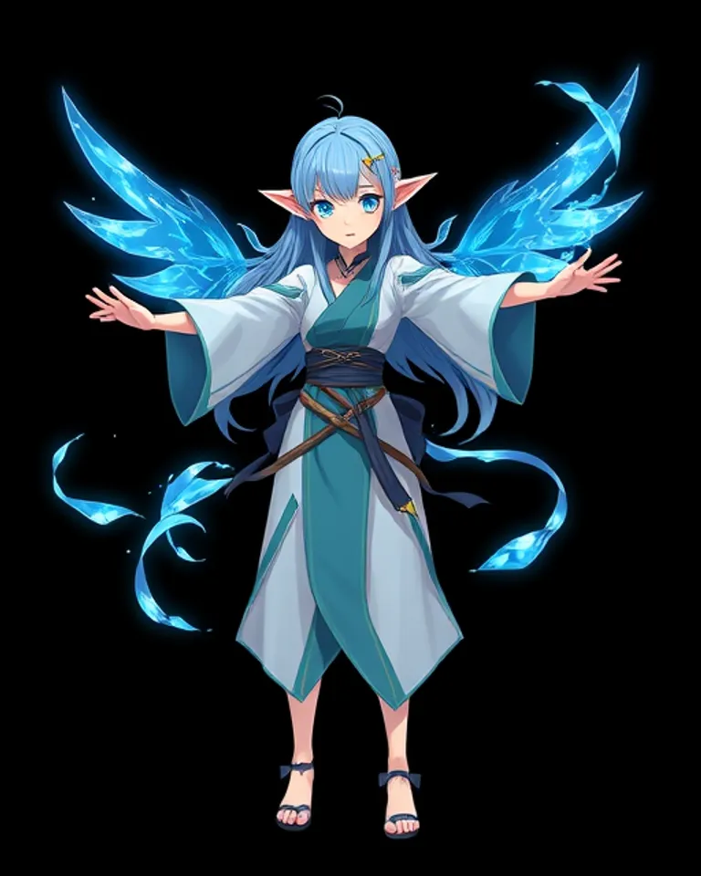 Portrait of Alashia the water elf