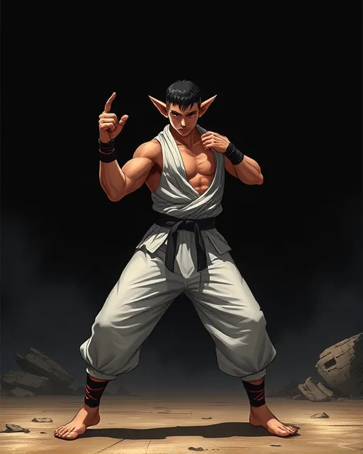 Portrait of Quiet Fighter