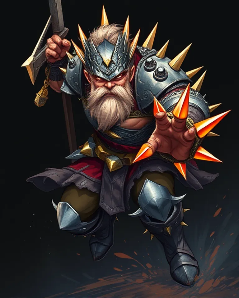 Portrait of Galnir herald of the spikes