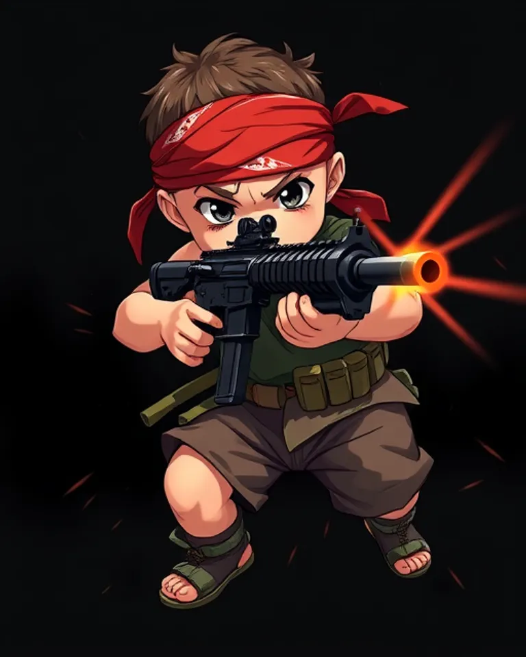 Portrait of Baby Rambo