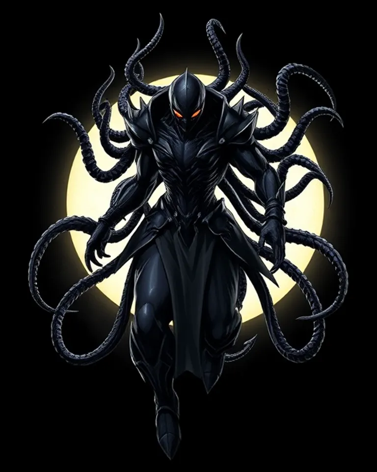 Portrait of The Devilish Black Entity
