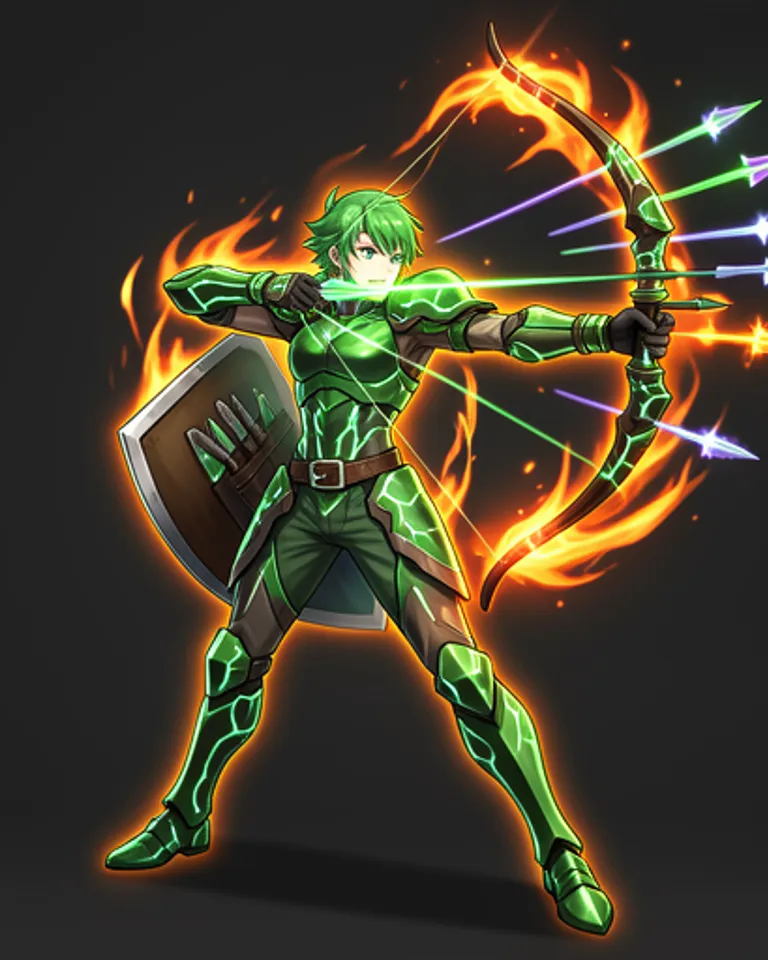 Portrait of Emerald the Archer