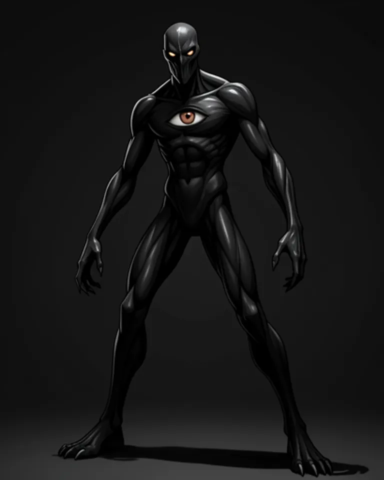 Portrait of The stretching creature 