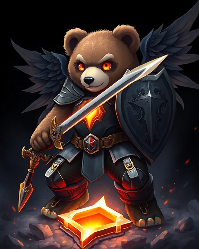 Portrait of Void Hopper Bear, Keeper of the Rift