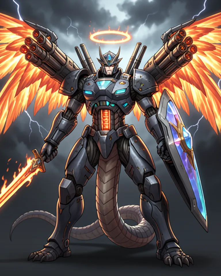 Portrait of Fallen Angel Raphael, Abyss-Chosen