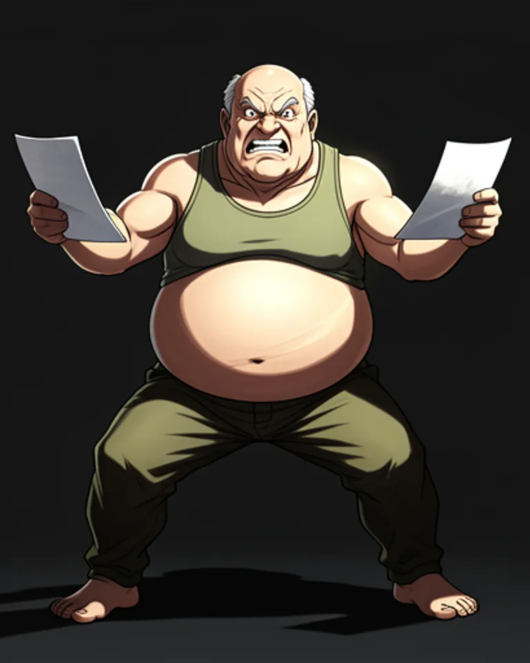 Portrait of Paper Man