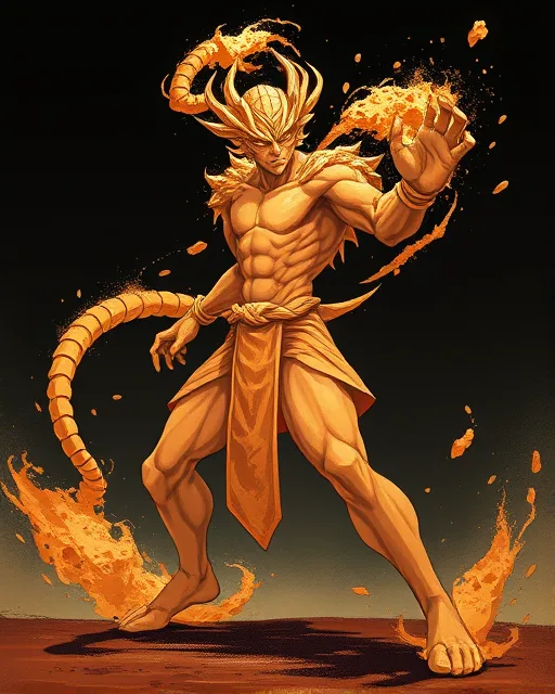 Portrait of Magma Elemental