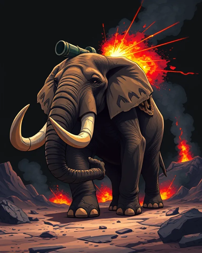 Portrait of Cannon Elephant Mayhem