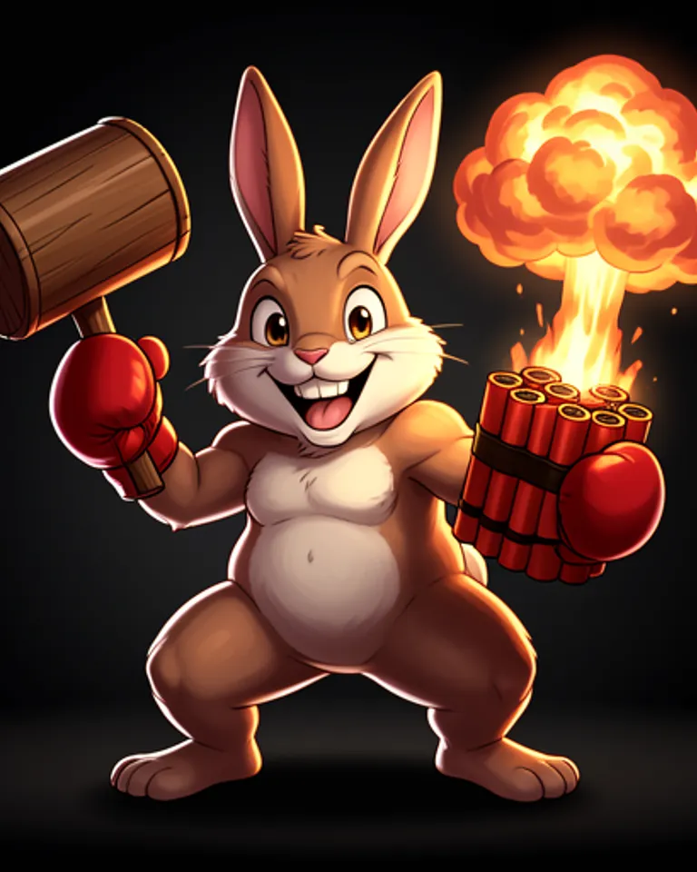 Portrait of Toon Rabbit