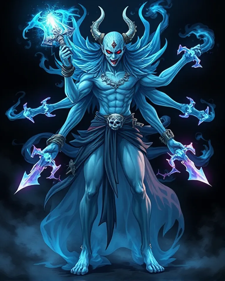 Portrait of Ghost of Kali, Goddess of Death