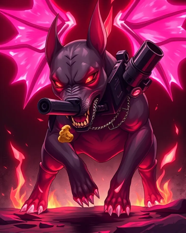Portrait of Crack head demon