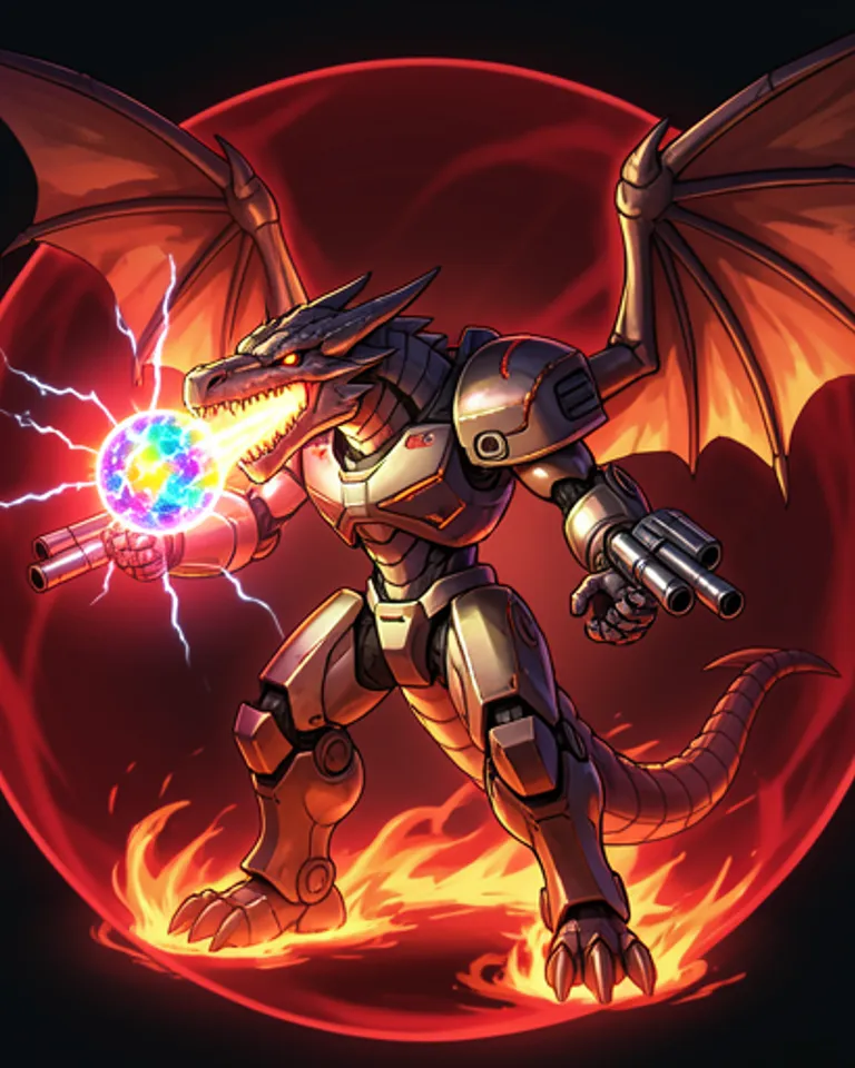 Portrait of Mecha Dragon - Elementrix