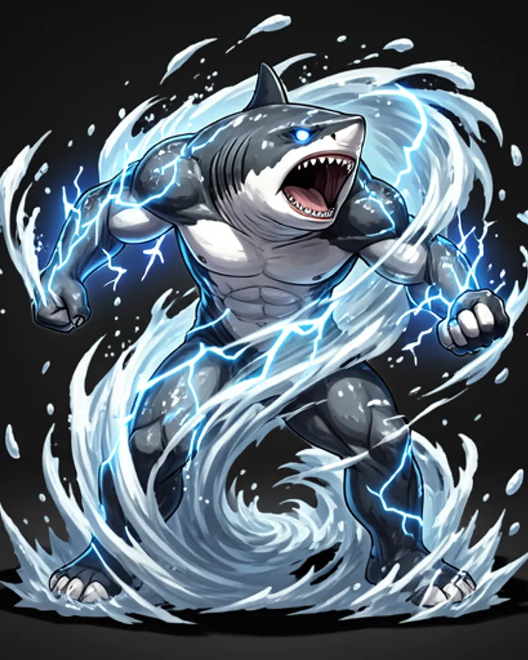 Portrait of No legs, sharknado elemental