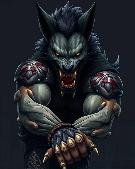 Portrait of Gnash Werewolf