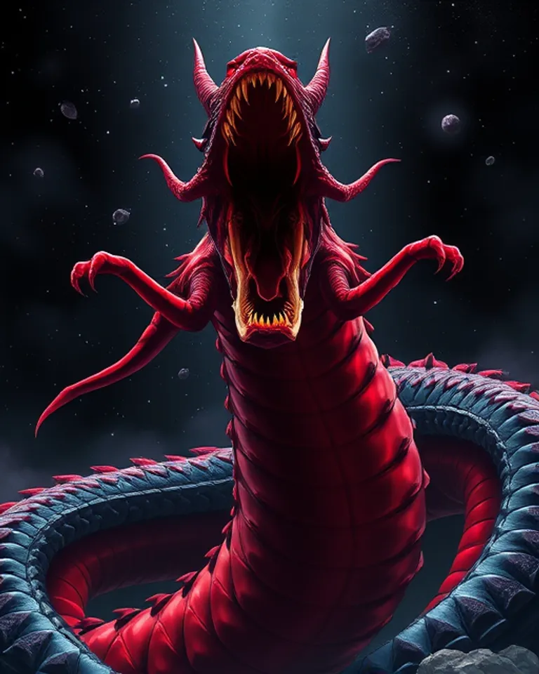 Portrait of Red Serpent of Cosmic Doom