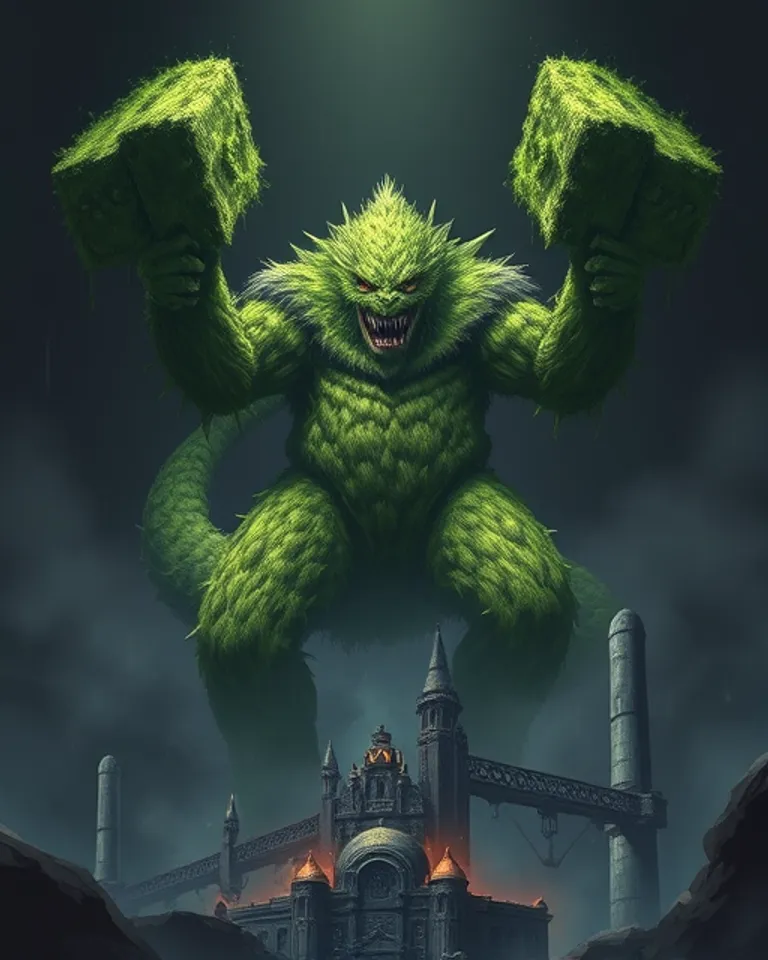 Portrait of The Mosster, the Moss Monster