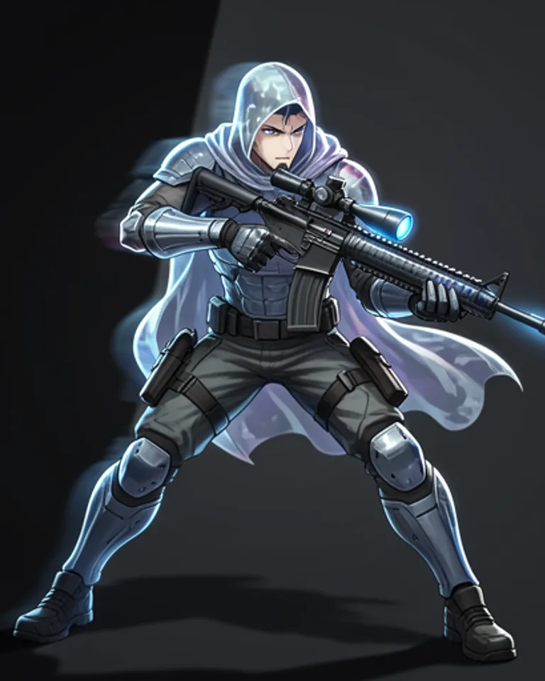 Portrait of Invisible fighter killer