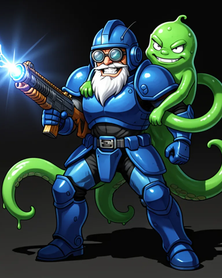 Portrait of Mad Slime Inventor