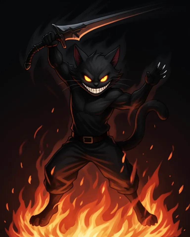 Portrait of Cheshire Cat, the Vanished
