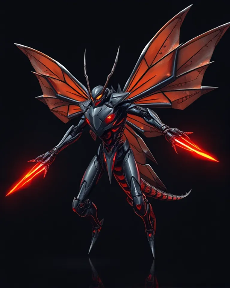 Portrait of Vtwix the Demonic Cyborg Dragonfly