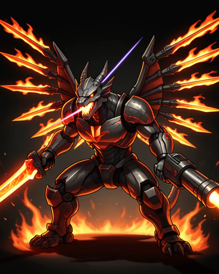 Portrait of Mecha Dragon - Weapon C