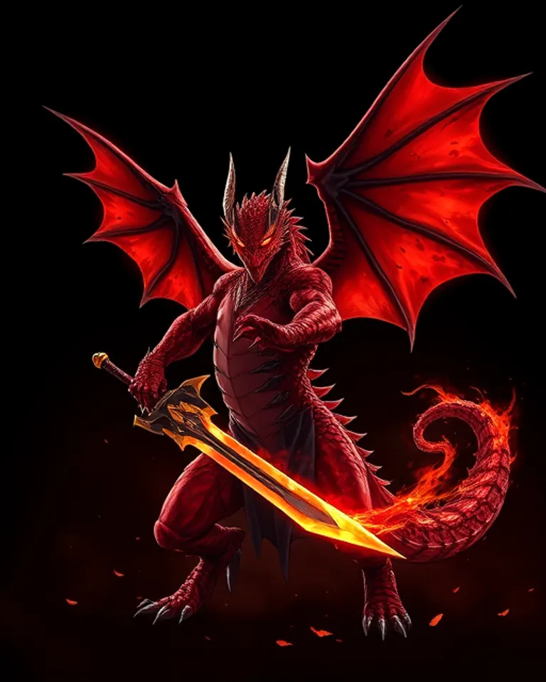 Portrait of Not so good dragon