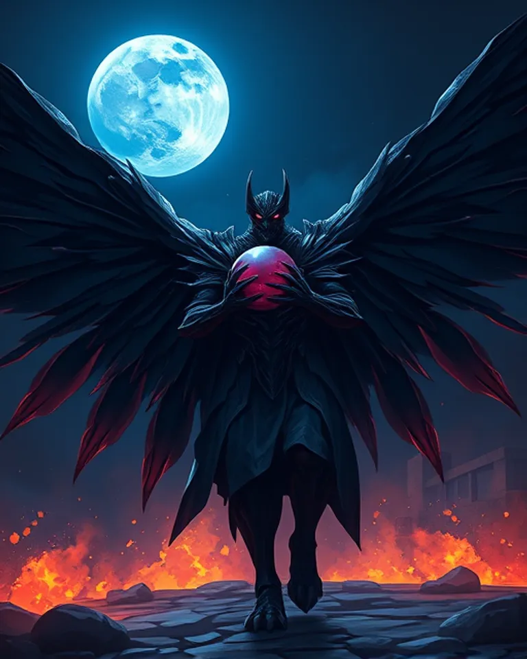 Portrait of darkness master
