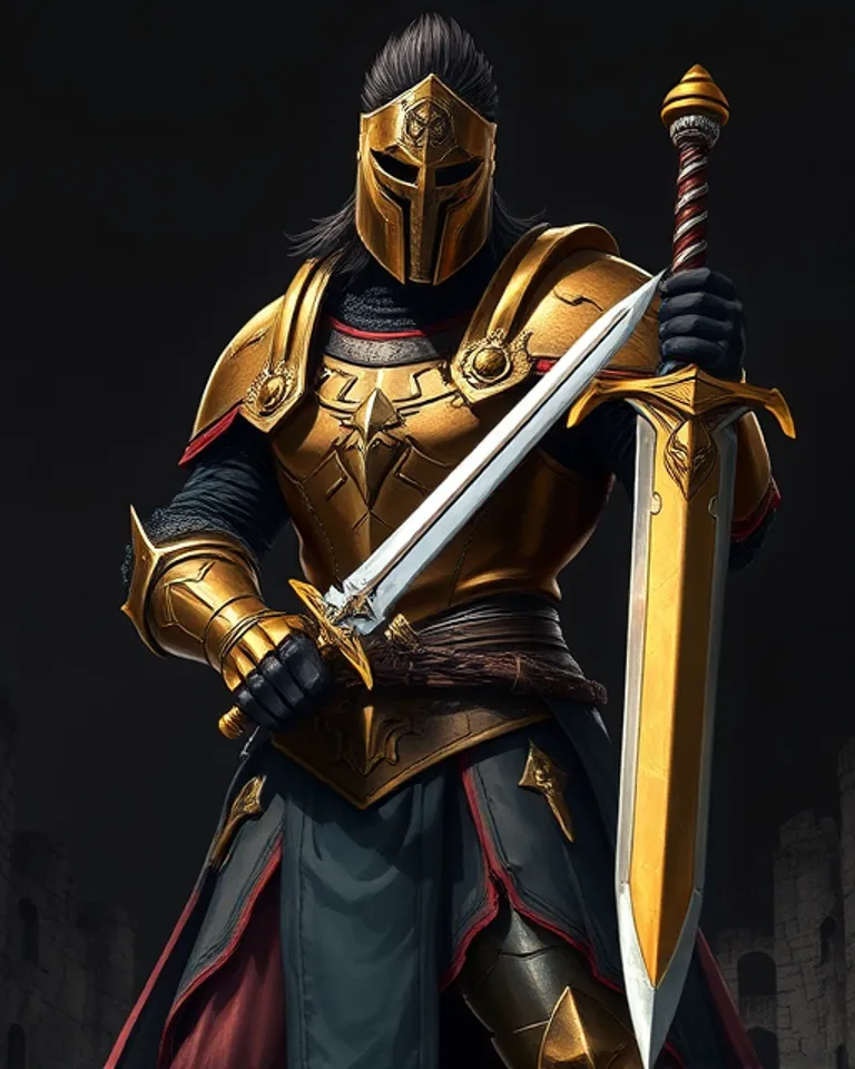 Portrait of The knight of Troy 