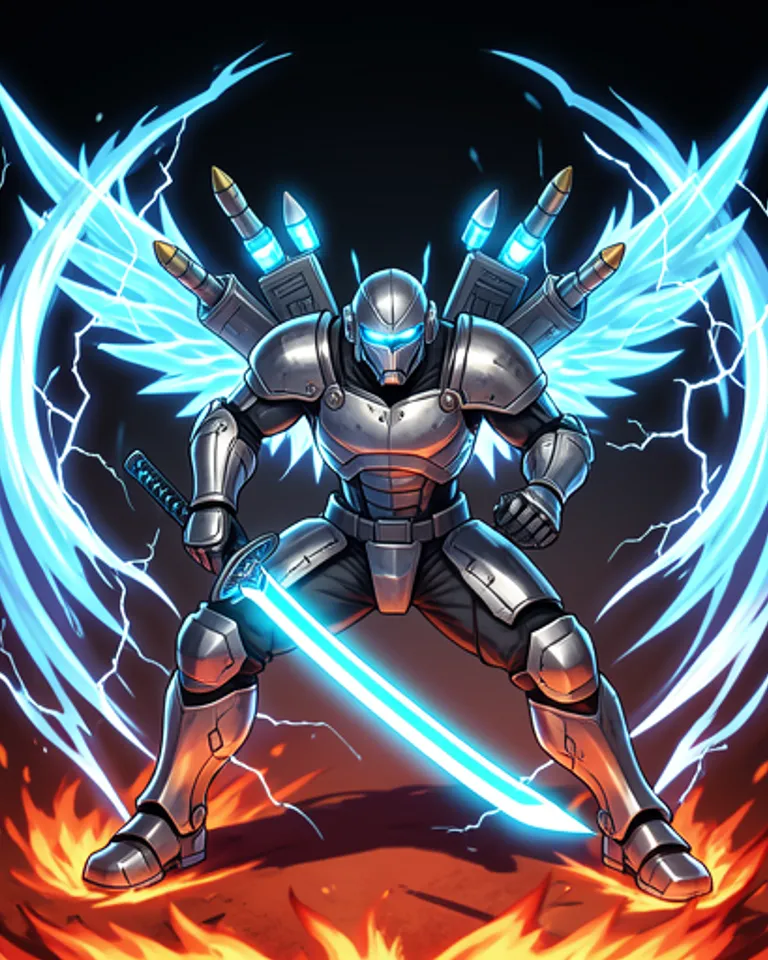 Portrait of Cyber katana