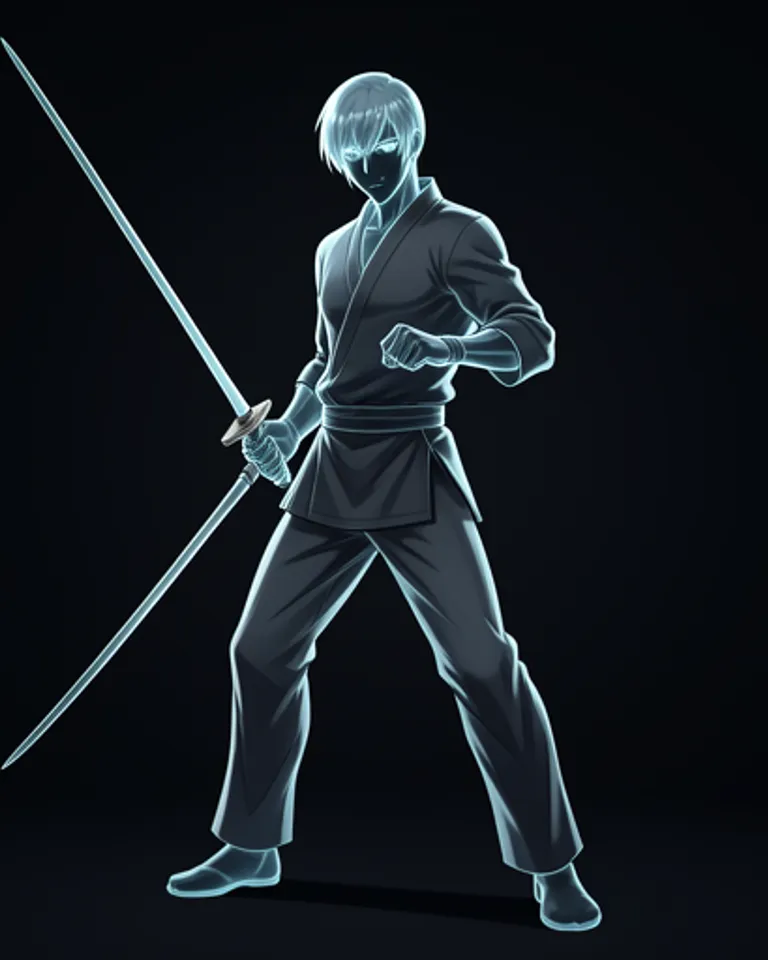 Portrait of Invisible Fencer
