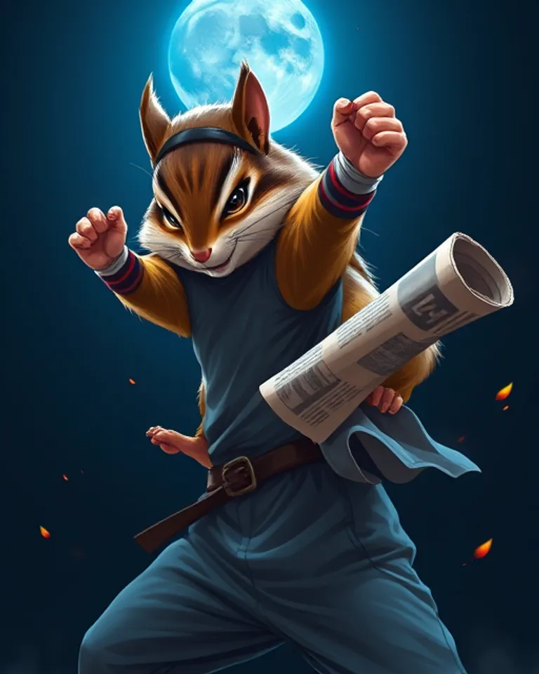 Portrait of Peter the chipmunk man