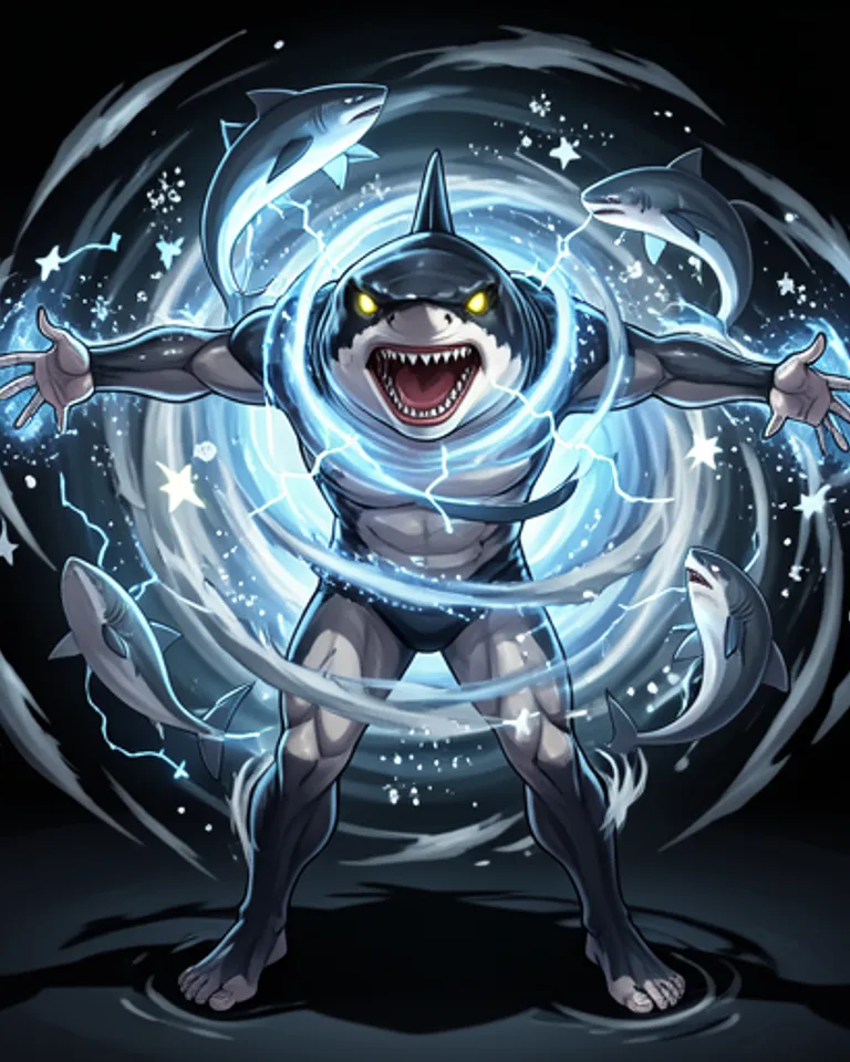 Portrait of Shark Vortex Elemental,legless