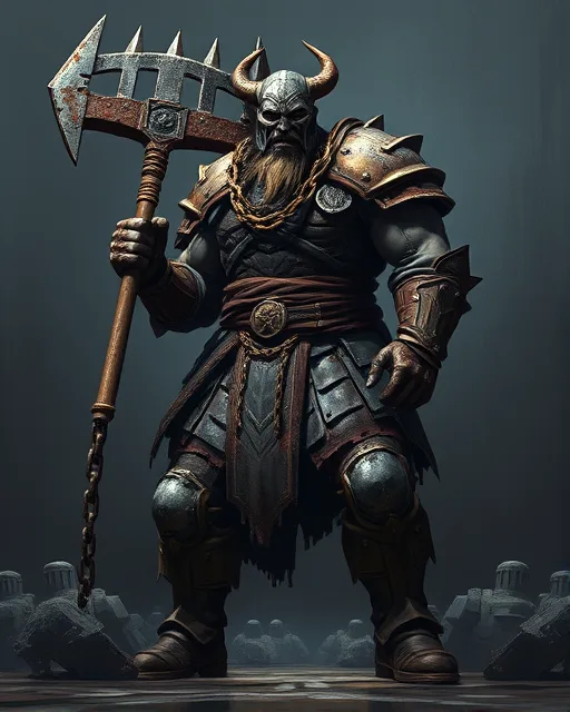 Portrait of Fallen Berserker