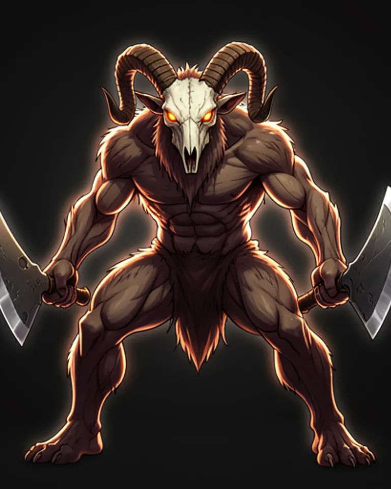 Portrait of kapra demon