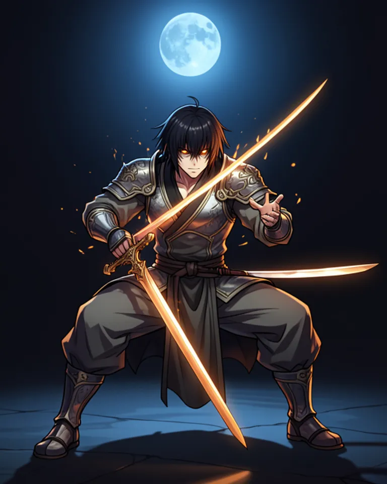 Portrait of Kagemaru the sword blade sovereign