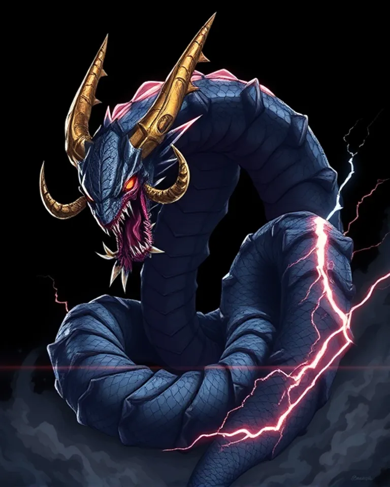 Portrait of Aphophis - The Serpent of Chaos 
