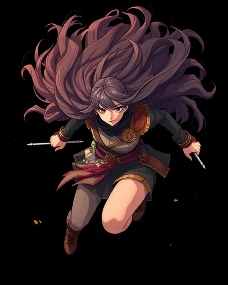 Portrait of Emma the storm of hair