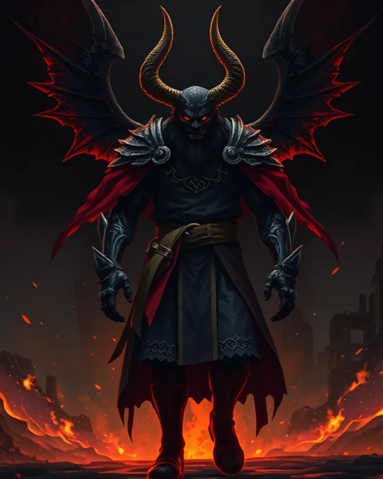 Portrait of Temuhoraga, King of Demons but rei