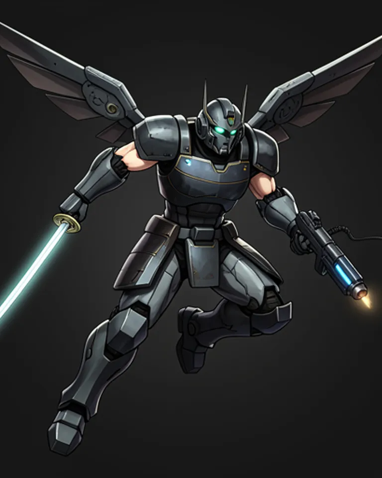 Portrait of The Mech Samurai